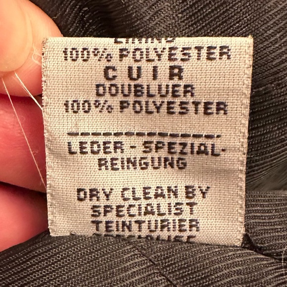 Vintage Travellers Leather Large Coat Jacket Black with Pockets 90s Y2K - Picture 7 of 7